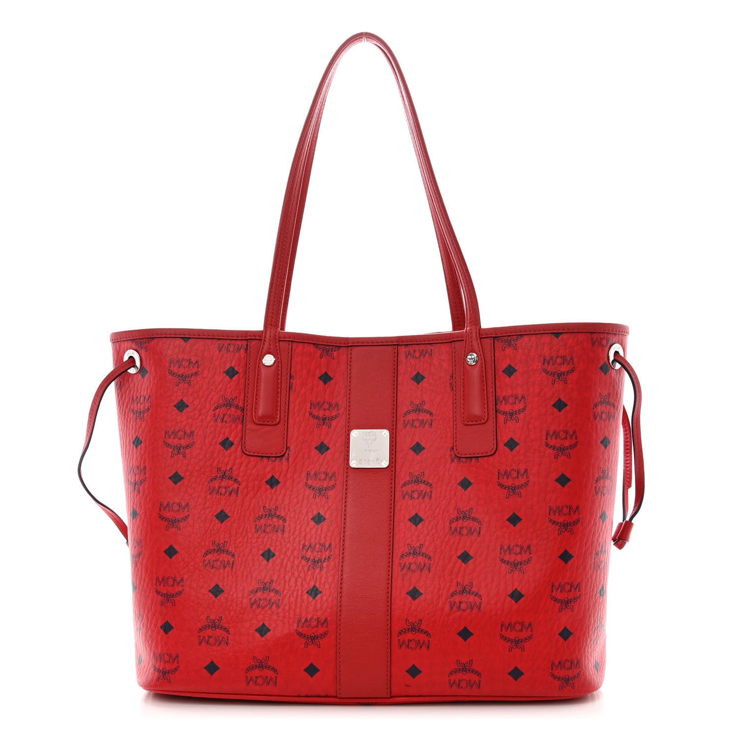 Visetos Large Liz Reversible Shopper Tote Ruby Red