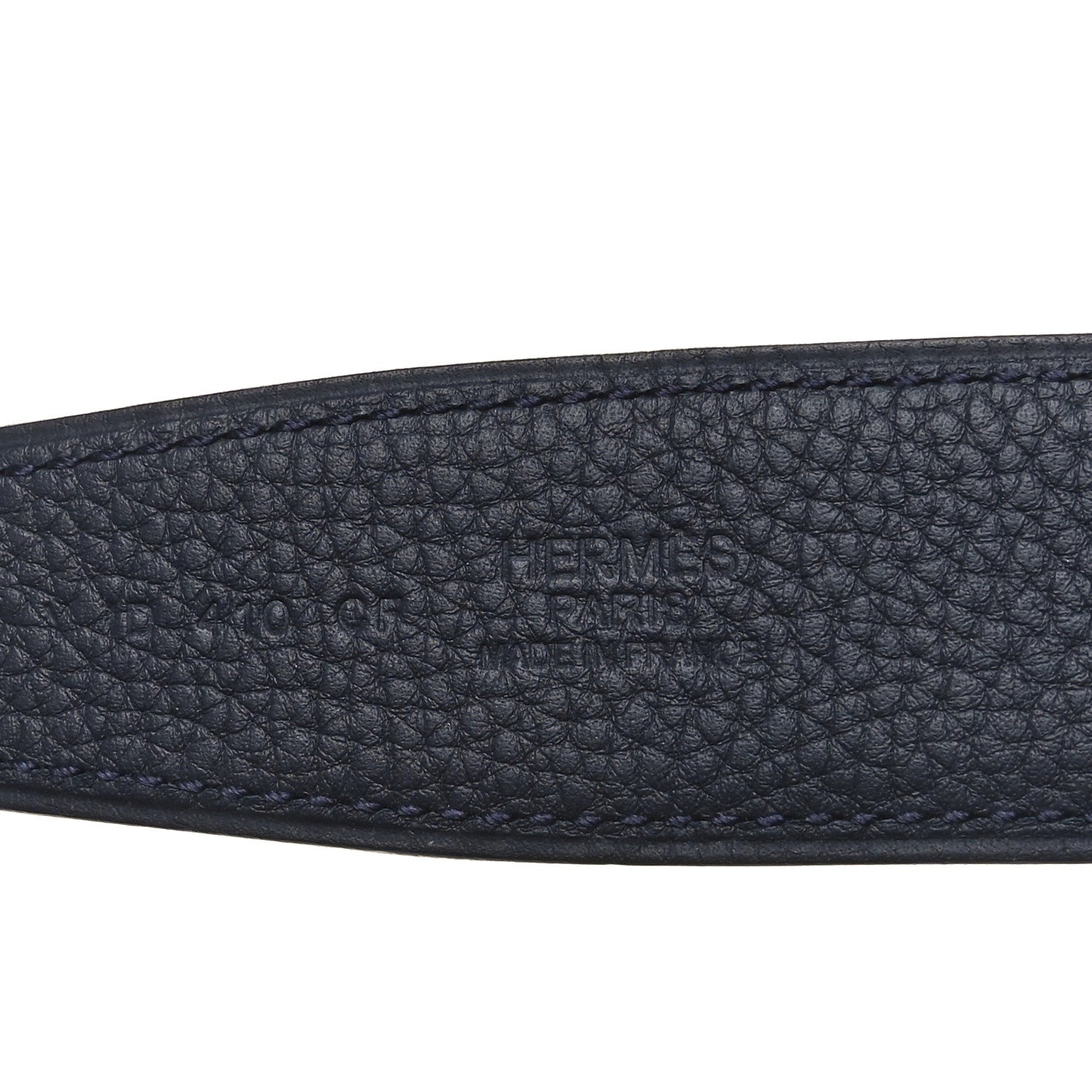 Hermes Epsom 32mm Belt Strap 80 32 Black Blue Nuit 3 of 5