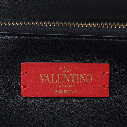 Valentino Garavani Grainy Calfskin VRing Chain Crossbody Bag Poudre 6 of 8