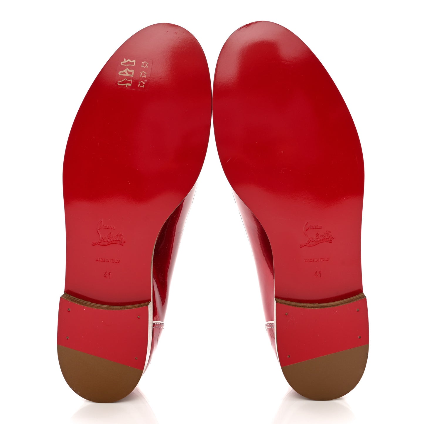 Patent Women Mocalaureat Loafers 41 Loubi White