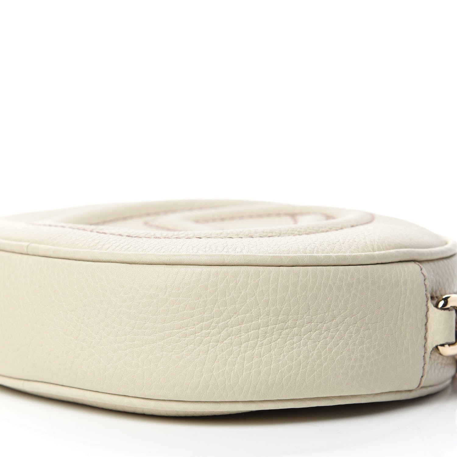Gucci Pebbled Calfskin Mini Soho Chain Bag Off White 7 of 10
