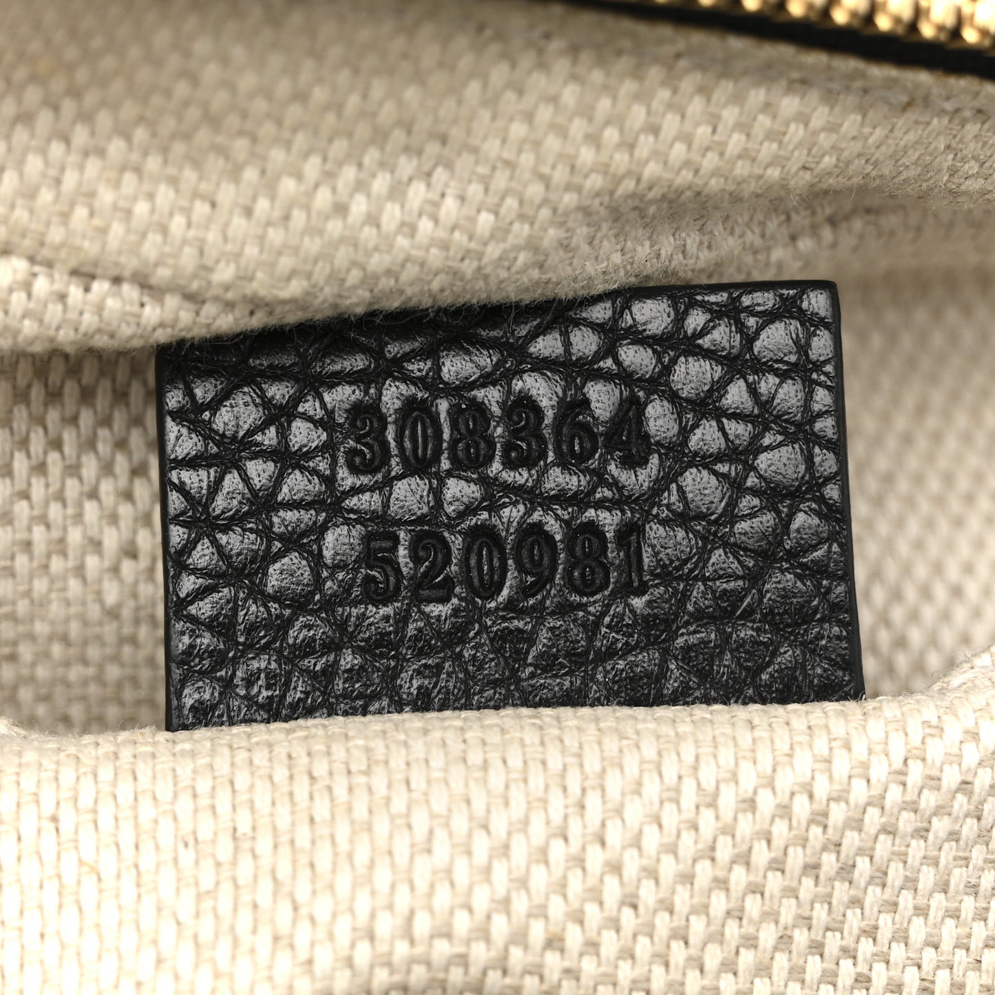 Pebbled Calfskin Small Soho Disco Bag Black