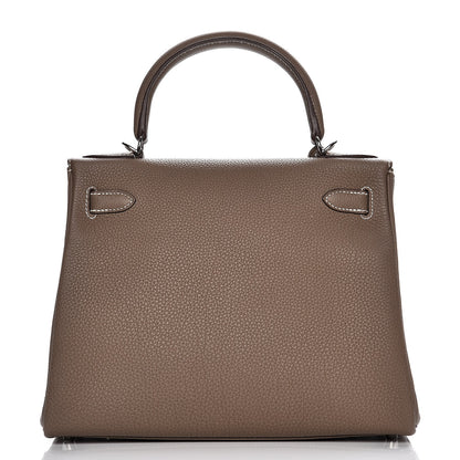 Hermes Togo Kelly Retourne 28 Etoupe 31 of 36