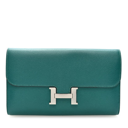 Hermes Epsom Constance Long Wallet Malachite 1 of 8
