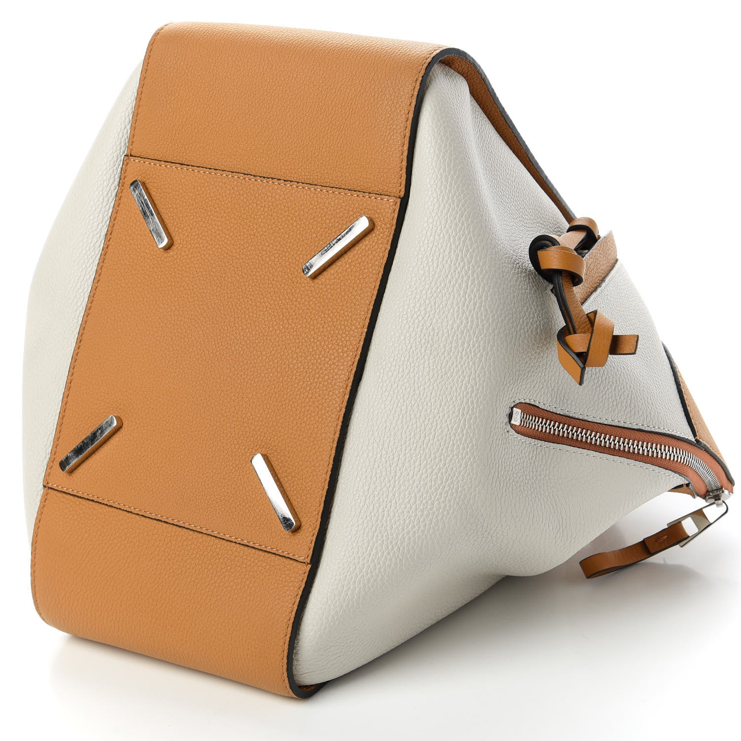 Loewe Calfskin Medium Hammock Shoulder Bag Tan White 7 of 10
