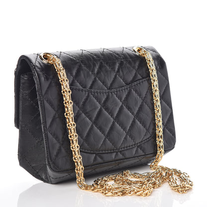 Chanel Aged Calfskin Quilted 2.55 Reissue Mini Flap Black 3 of 10