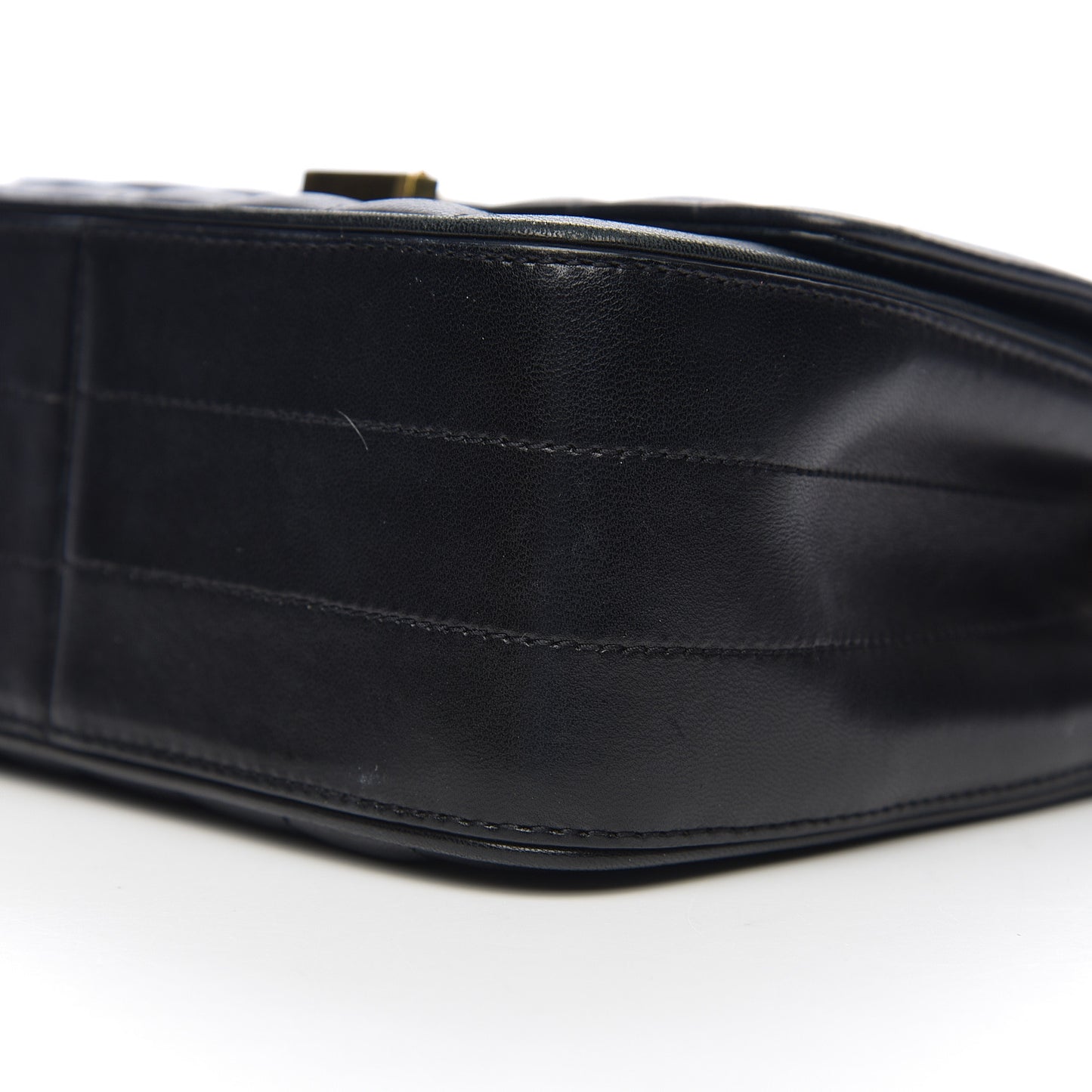 Lambskin Matelasse Monogram Medium Vicky Chain Bag Black