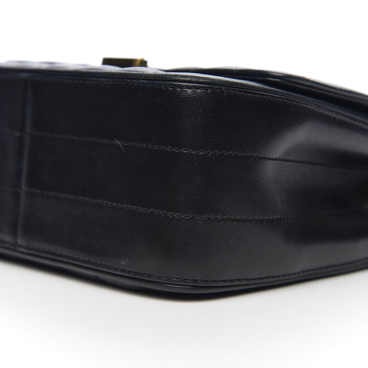 Saint Laurent Lambskin Matelasse Monogram Medium Vicky Chain Bag Black 8 of 11