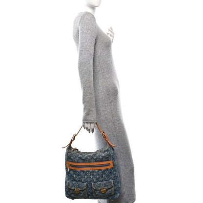 Louis Vuitton Denim Baggy GM Blue 2 of 12