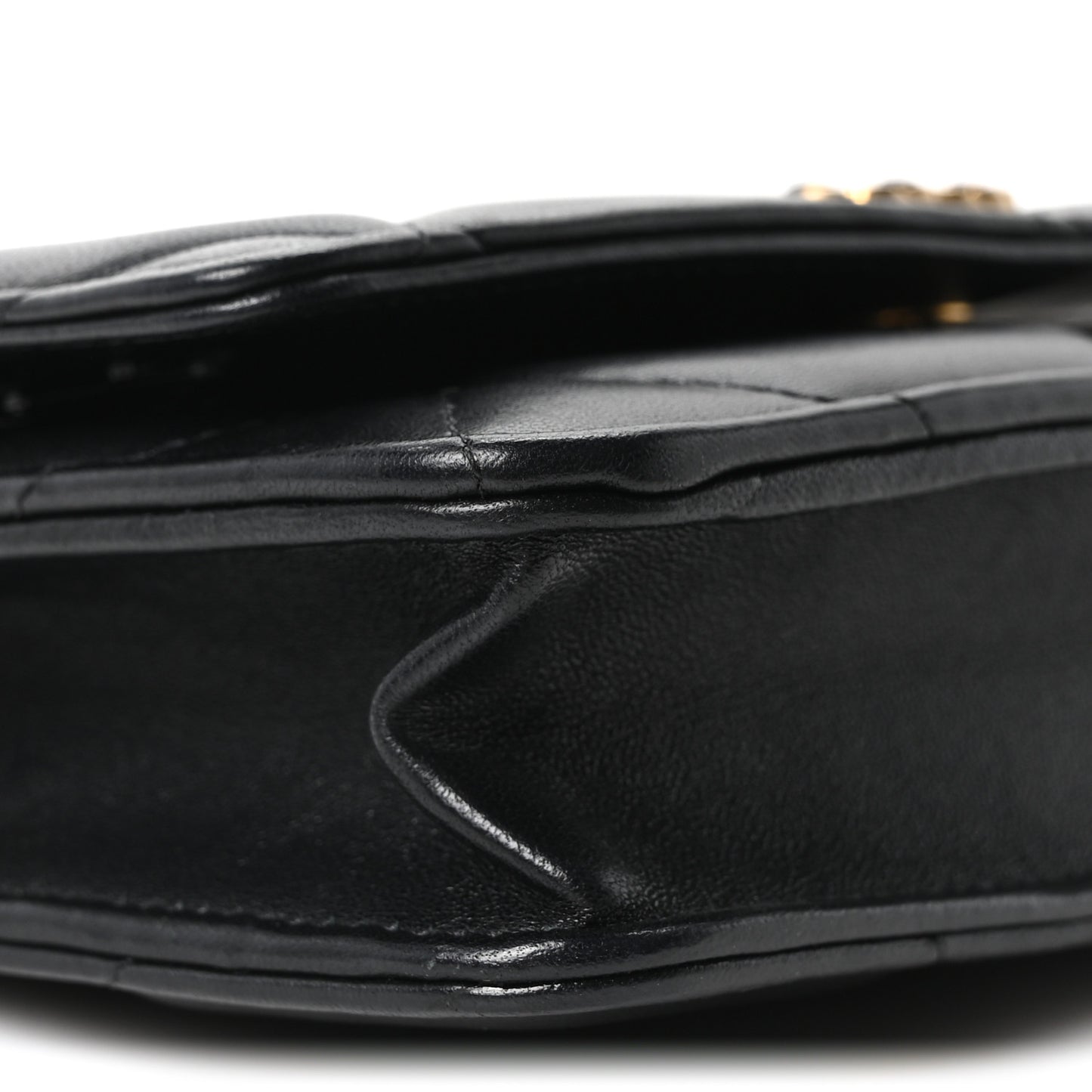 Lambskin Quilted Chanel 19 Wallet On Chain WOC Black