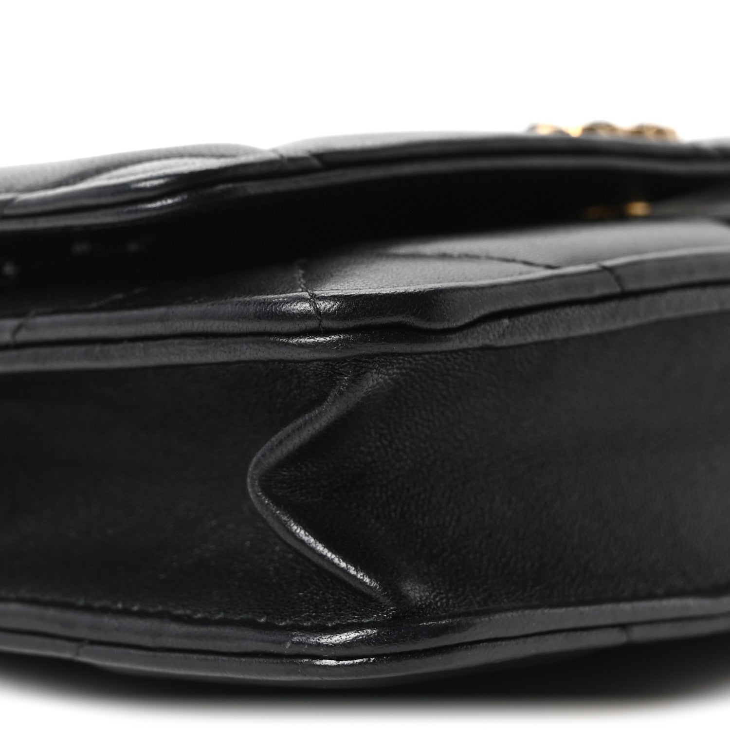 Chanel Lambskin Quilted Chanel 19 Wallet On Chain WOC Black 10 of 11