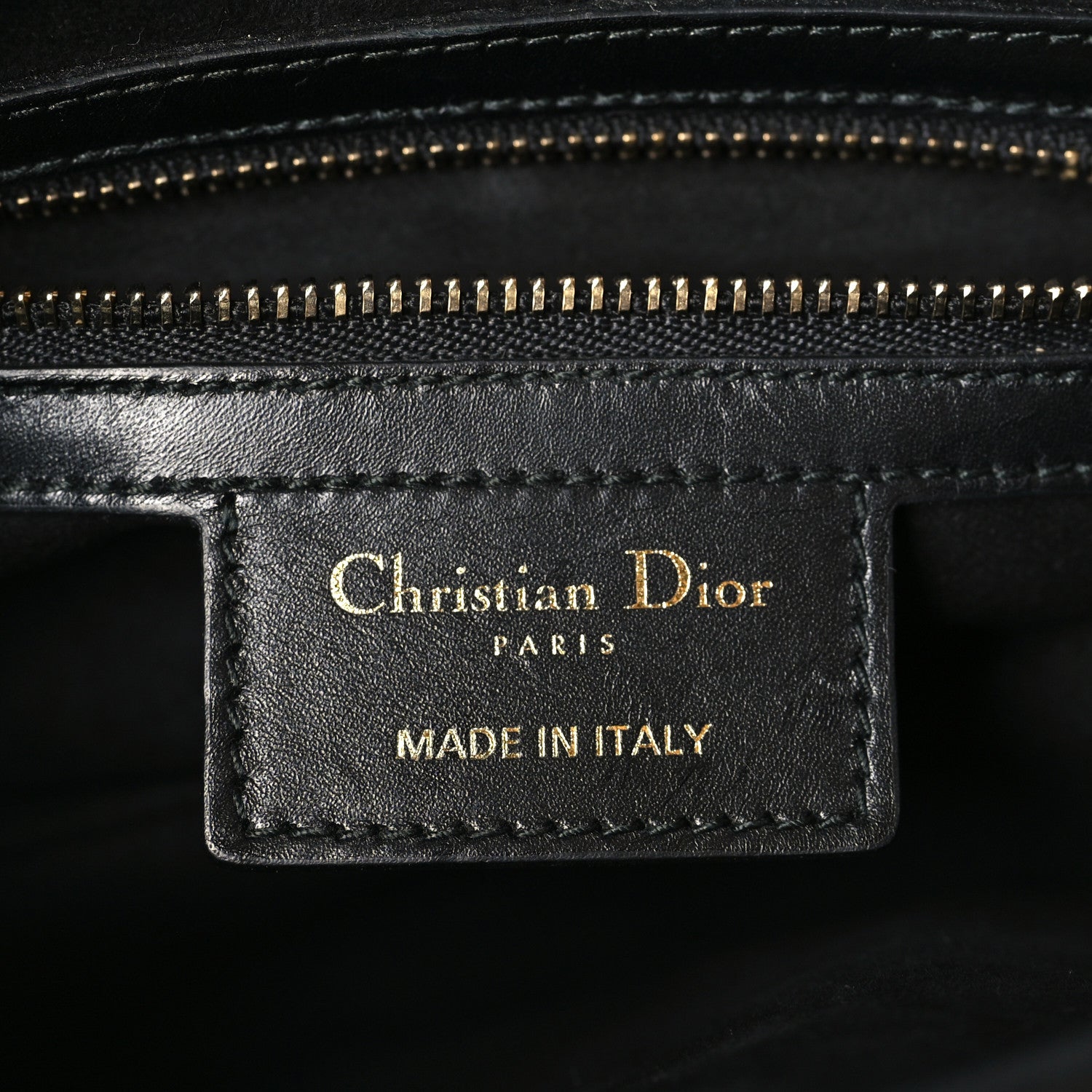 Christian Dior Calfskin Saddle Bag Black 6 of 10