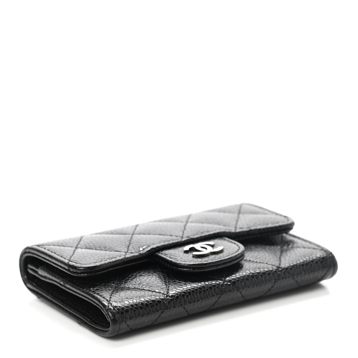 Chanel Caviar Quilted Flap Card Holder Black 4 of 8