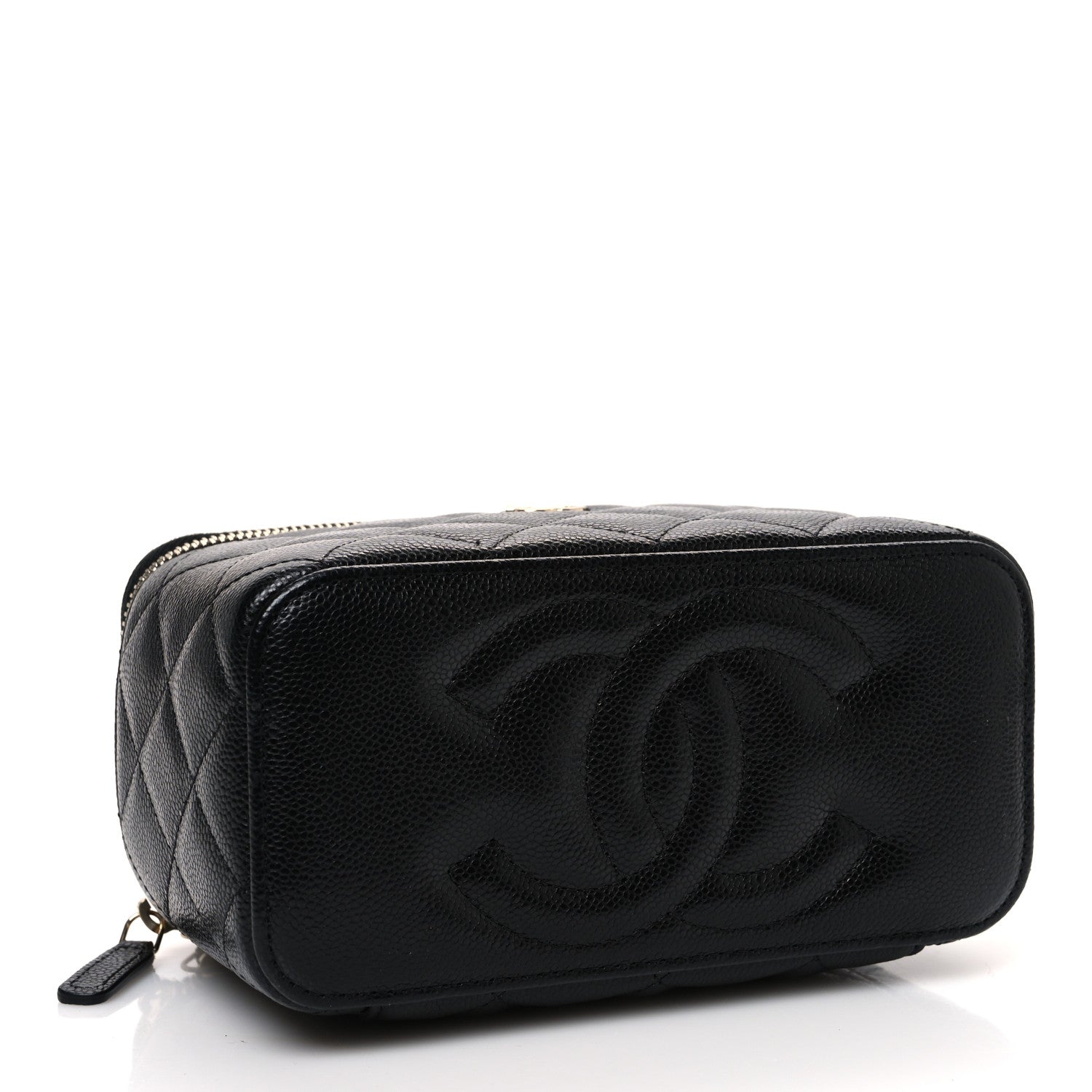 Chanel Caviar Quilted Small Vanity Case With Chain Black 4 of 11