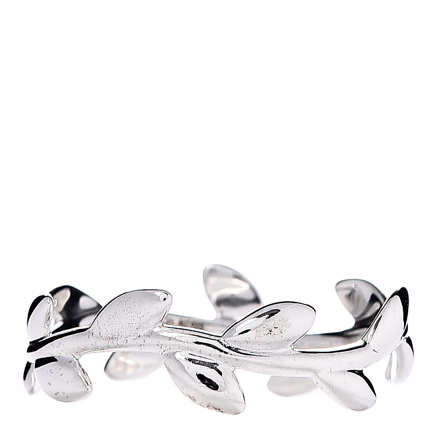 Tiffany Sterling Silver Paloma Picasso Narrow Olive Leaf Band Ring 54 6.75 1 of 5