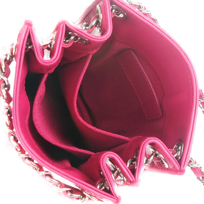 Chanel Patent Crossbody CC Phone Holder Dark Pink 5 of 6