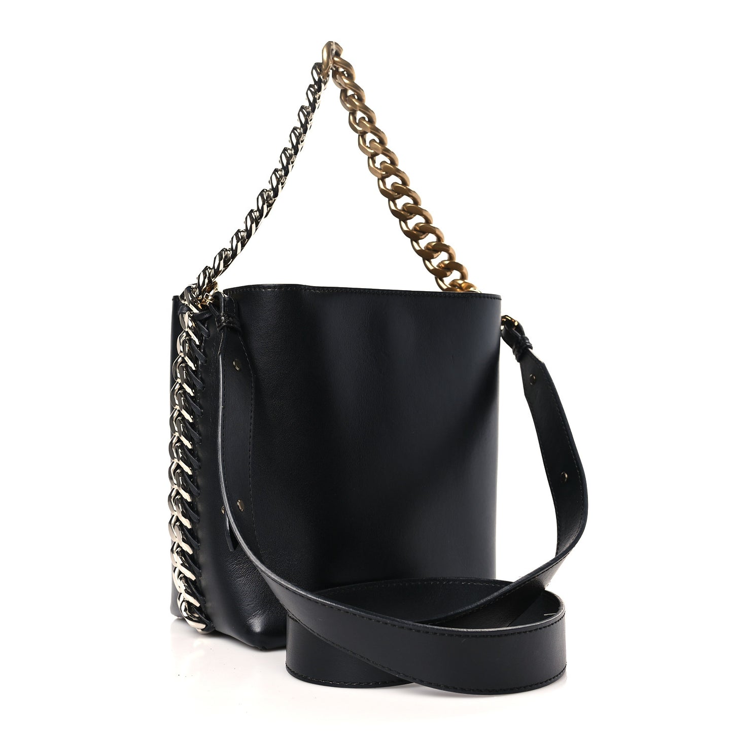 Eco Alter Nappa Frayme Bucket Bag Black