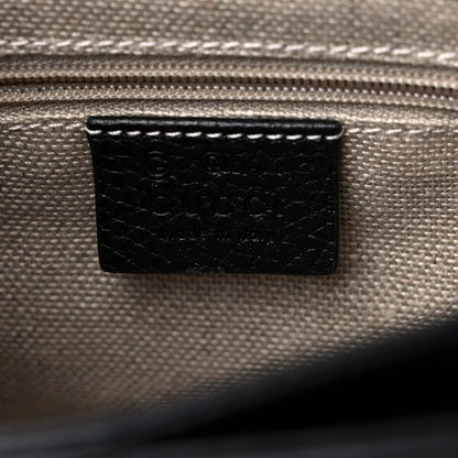 Gucci Dollar Calfskin Interlocking G Crossbody Bag Black 6 of 10