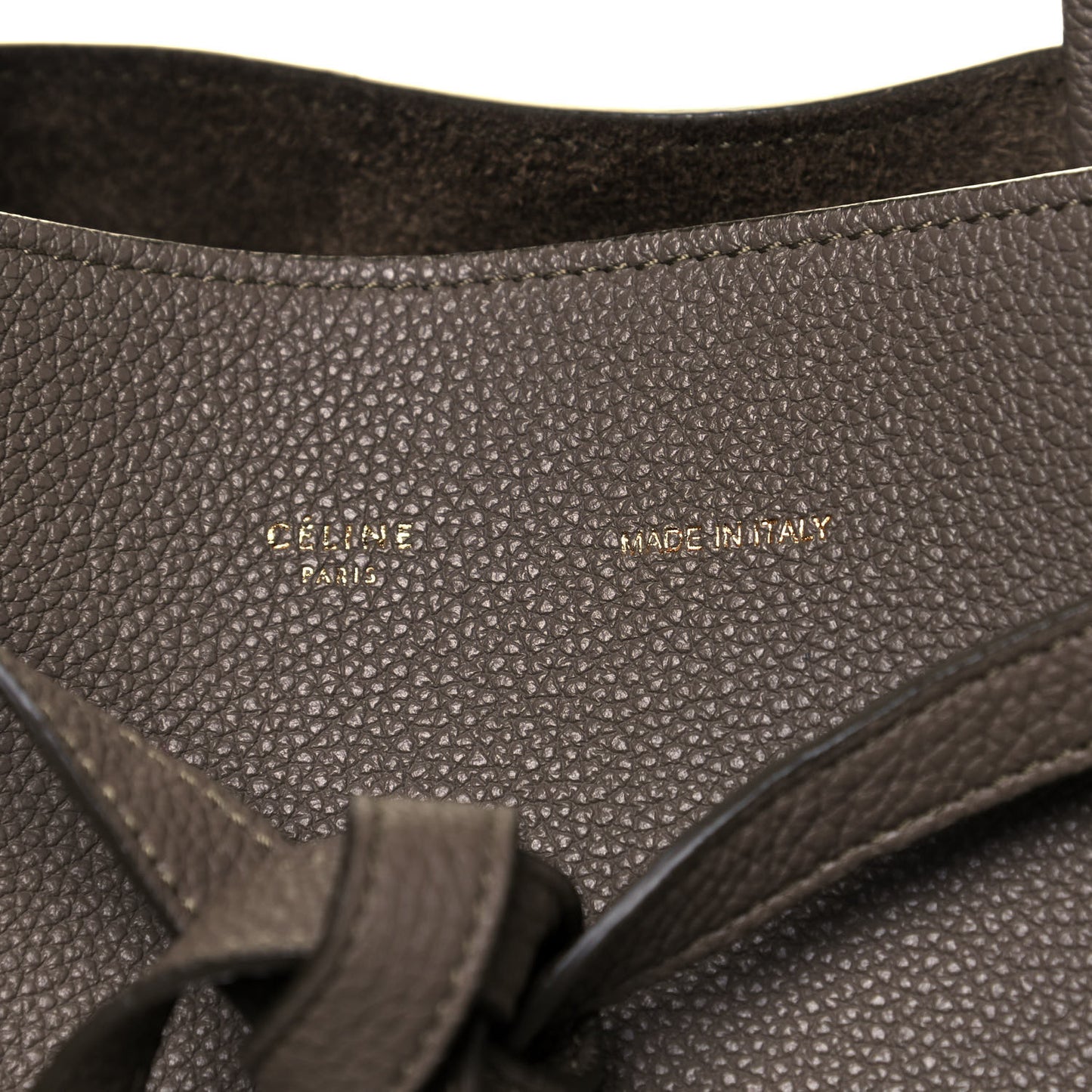 Soft Grained Calfskin Small Belt Cabas Phantom Taupe