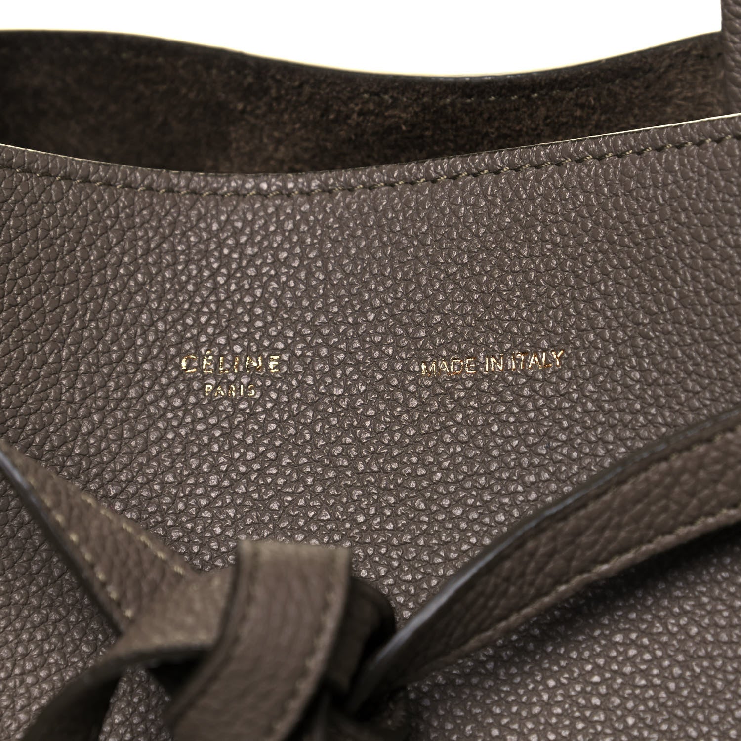 Celine Soft Grained Calfskin Small Belt Cabas Phantom Taupe 15 of 16