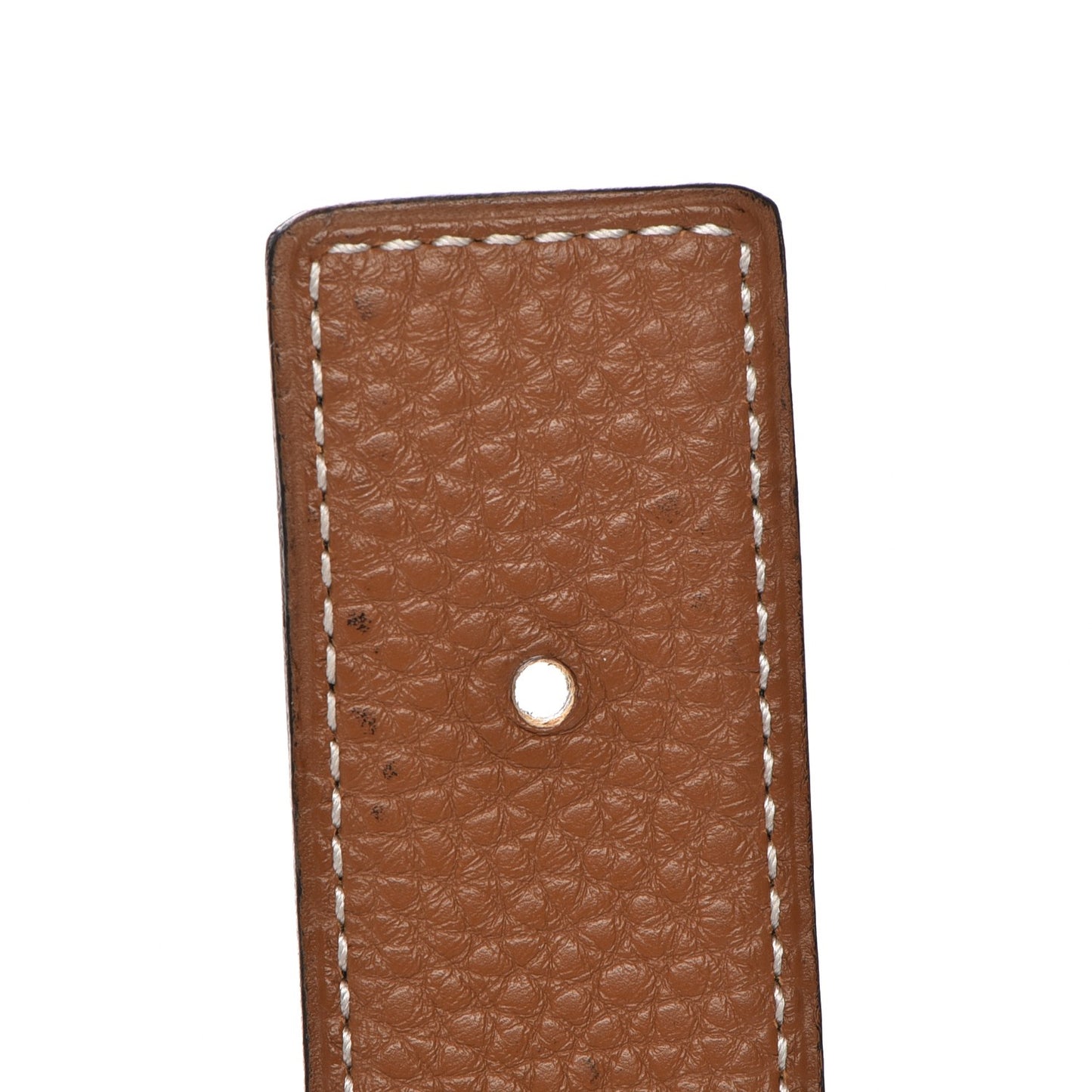 Box Taurillon Clemence 32mm H Belt 80 Black Gold