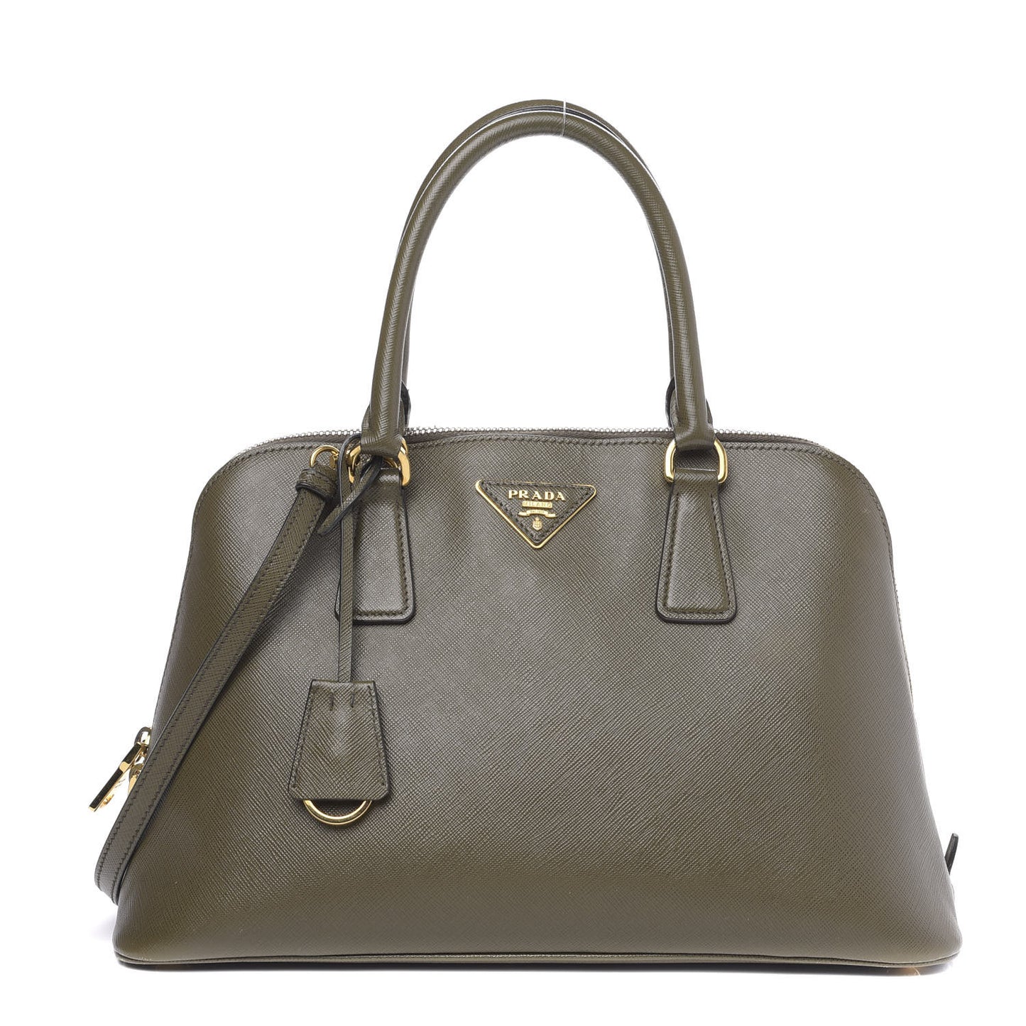 Saffiano Lux Medium Promenade Tote Militare