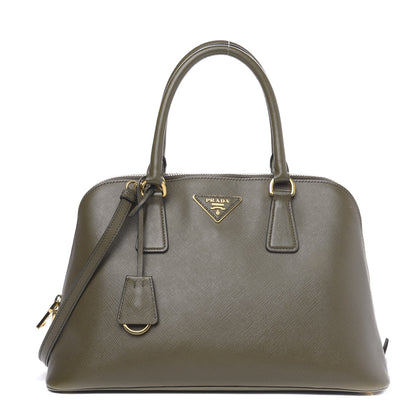 Prada Saffiano Lux Medium Promenade Tote Militare 1 of 17