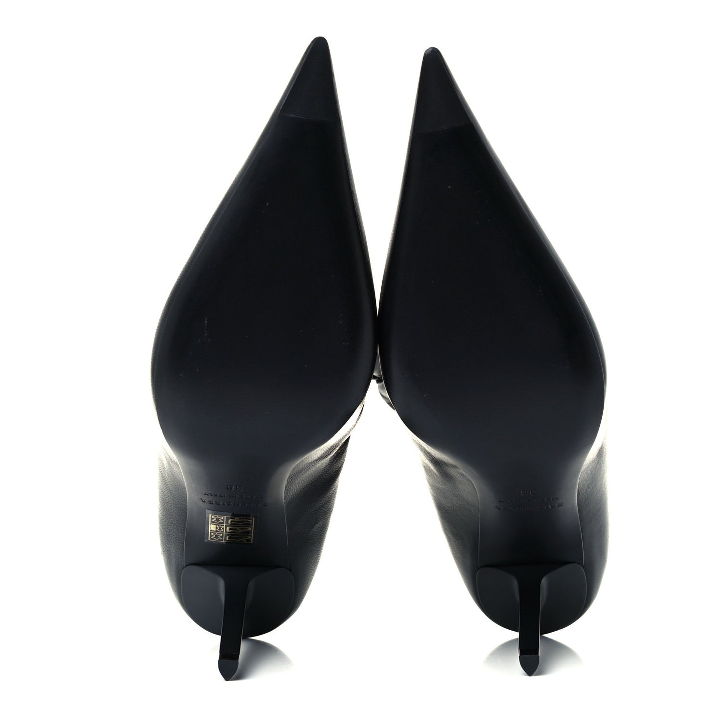 Smooth Nappa Scrunch Booties 38 Black