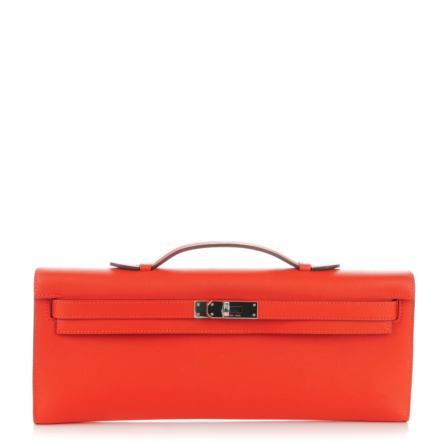 Hermes Swift Kelly Cut Clutch Pochette Capucine 1 of 14