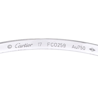 Cartier 18K White Gold Small LOVE Bracelet 17 4 of 7