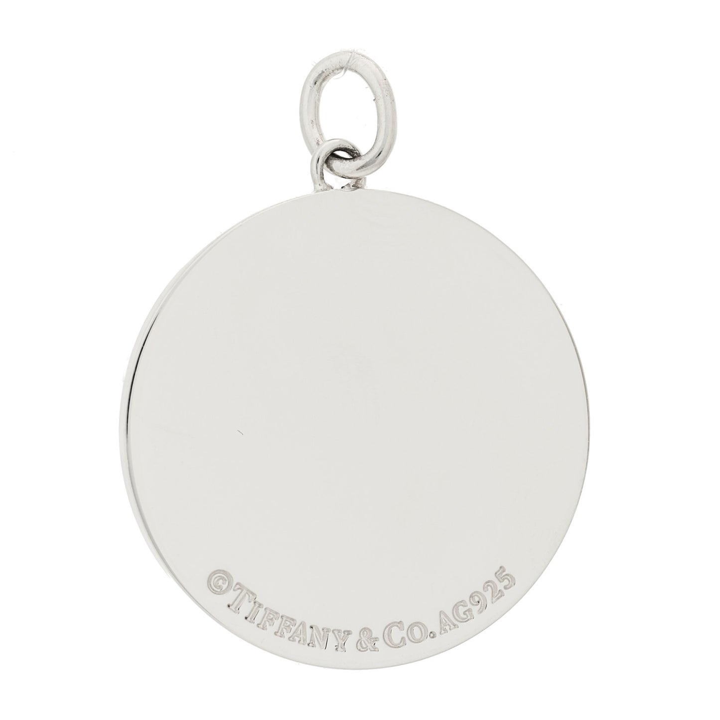 Sterling Silver Love Bugs Round Tag Charm