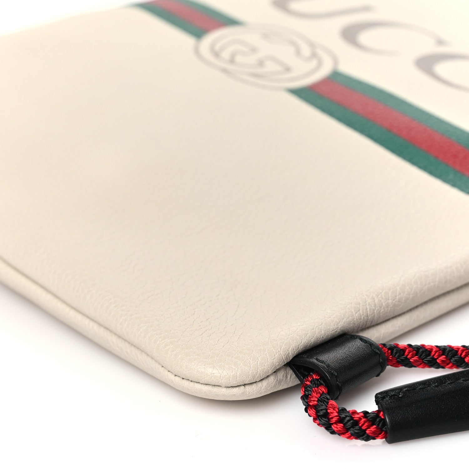 Gucci Calfskin Logo Drawstring Backpack Mystic White 11 of 11