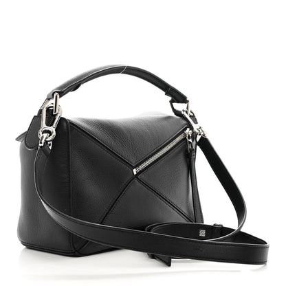 Loewe Calfskin Small Puzzle Bag Black 3 of 9