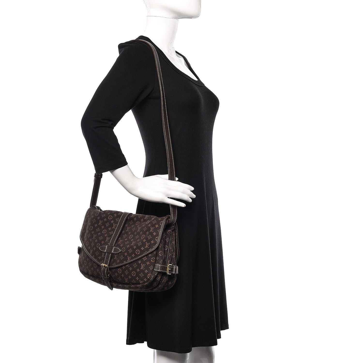 Louis Vuitton Monogram Mini Lin Saumur Ebene 2 of 10