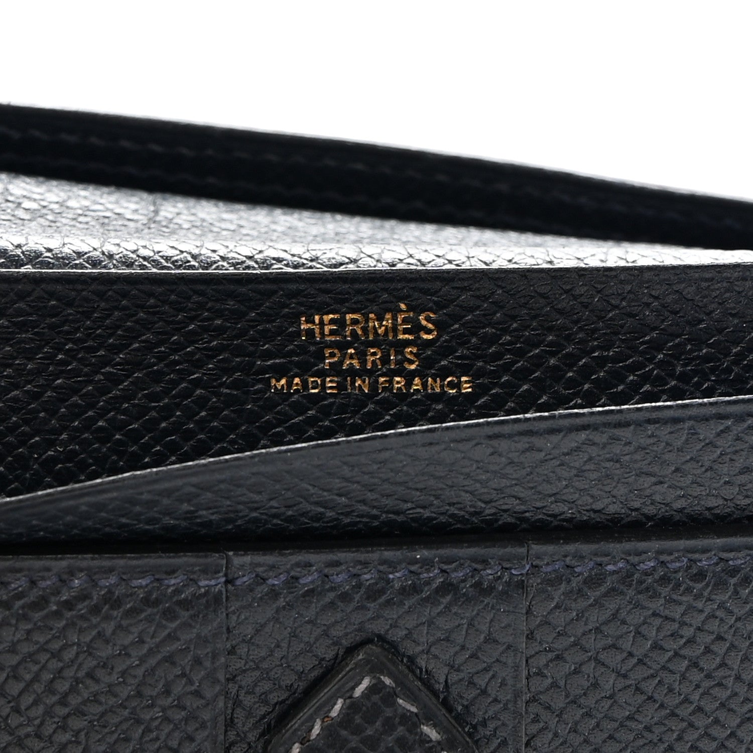 Hermes Epsom Bearn Gusset Wallet Bleu Indigo 6 of 11