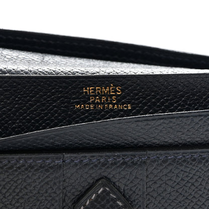 Hermes Epsom Bearn Gusset Wallet Bleu Indigo 6 of 11