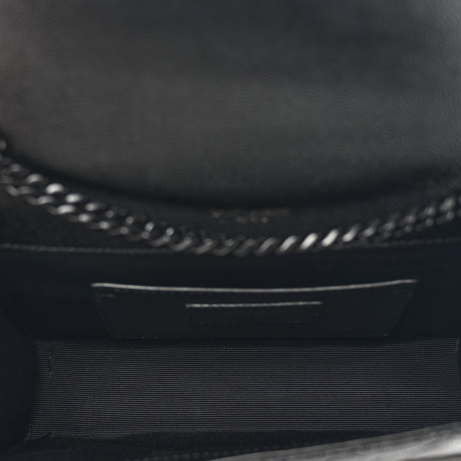 Saint Laurent Grain De Poudre Textured Mixed Matelasse Triquilt Small Monogram Monochrome Satchel Black 5 of 9