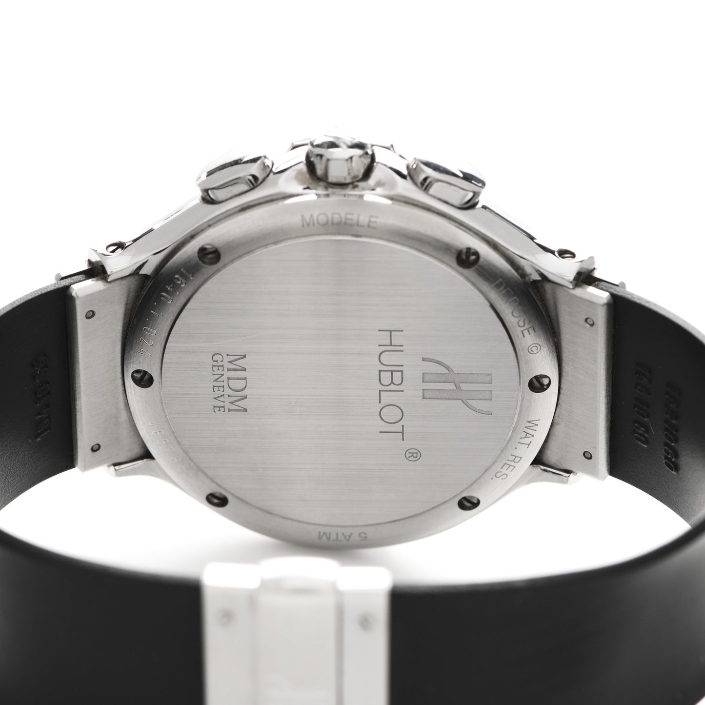 Stainless Steel Rubber Diamond Bezel Mother of Pearl 37mm Classic Fusion Quartz Watch 1640.1.024