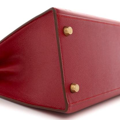 Hermes Courchevel Kelly Sellier 28 Rouge Vif 10 of 17