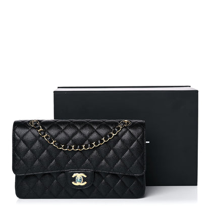 Chanel Caviar Quilted Medium Double Flap Black 12 of 12