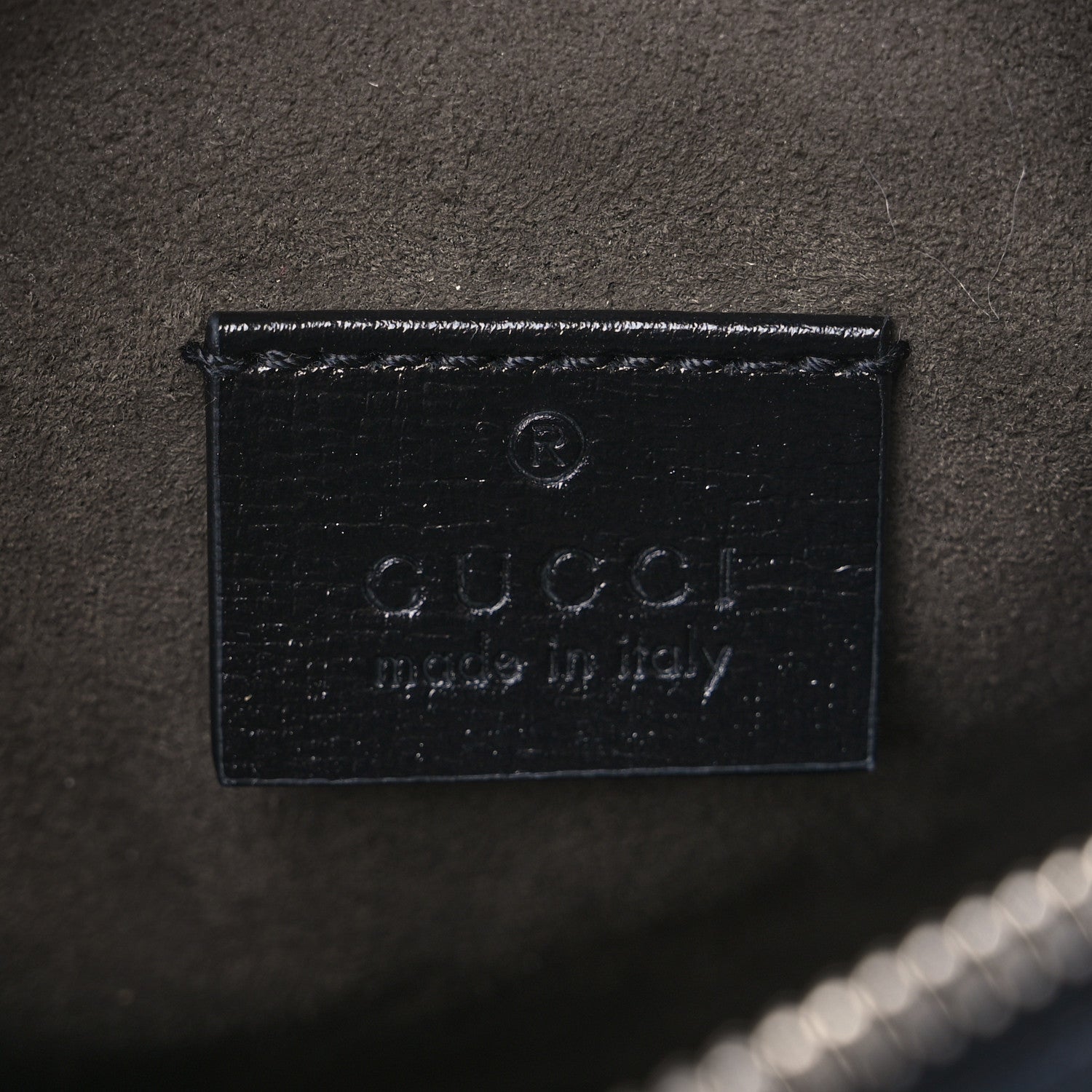 Gucci GG Supreme Monogram Azalea Calfskin Mini Retro Interlocking G Bag Black 5 of 6