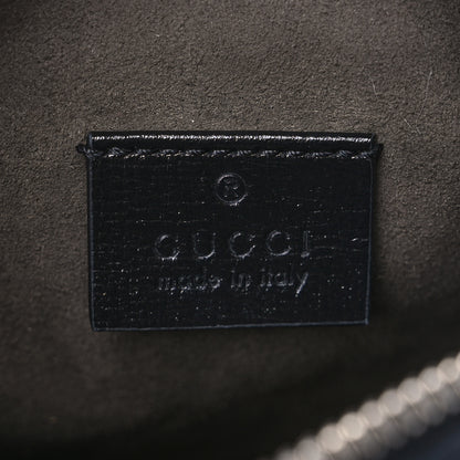 Gucci GG Supreme Monogram Azalea Calfskin Mini Retro Interlocking G Bag Black 5 of 6