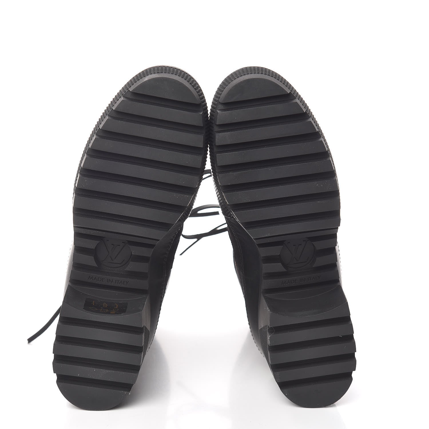 Louis Vuitton Suede Calfskin Monogram LV Black Heart Laureate Platform Desert Boots 36 Black 5 of 7