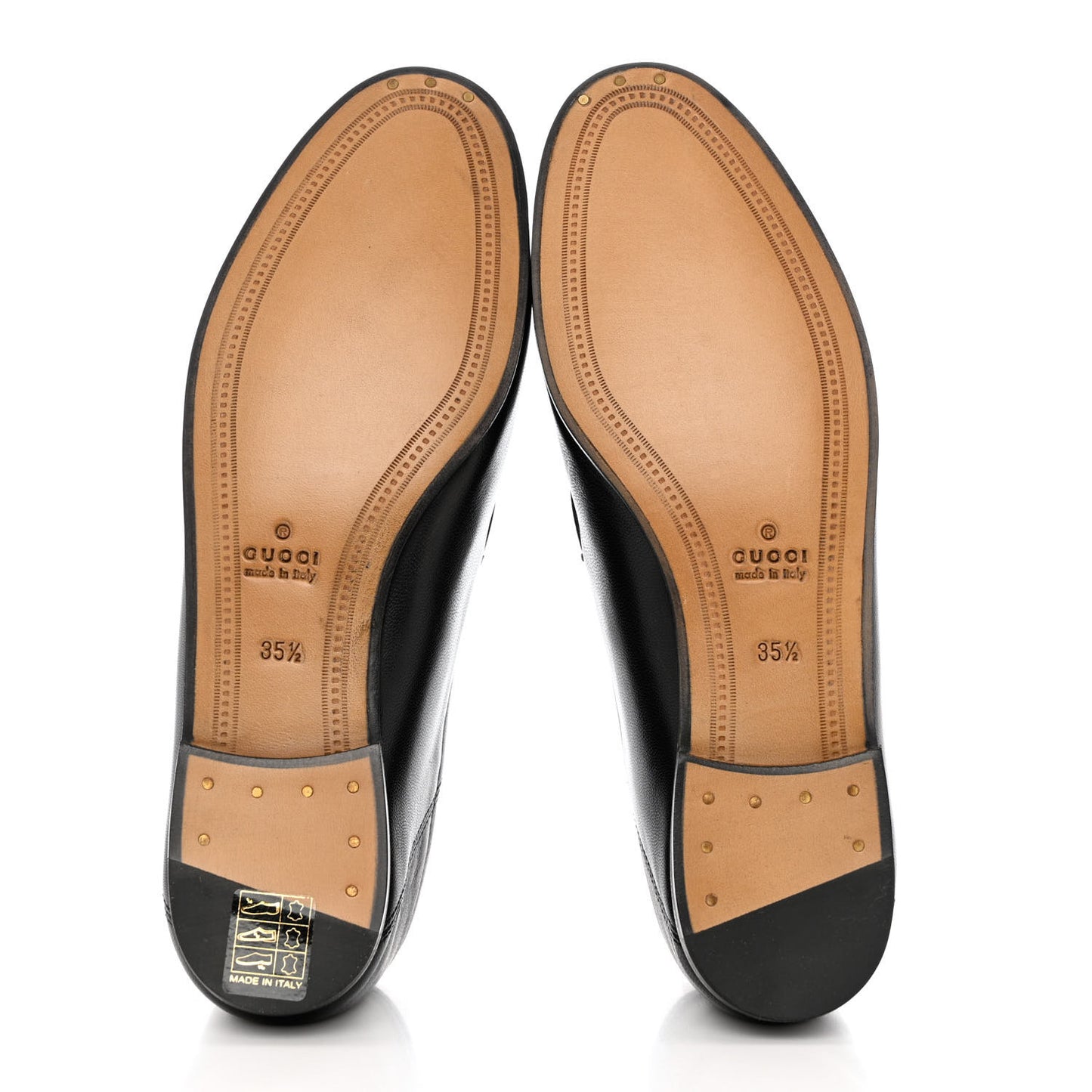 Lambskin Womens Brixton Horsebit Loafers 35.5 Black