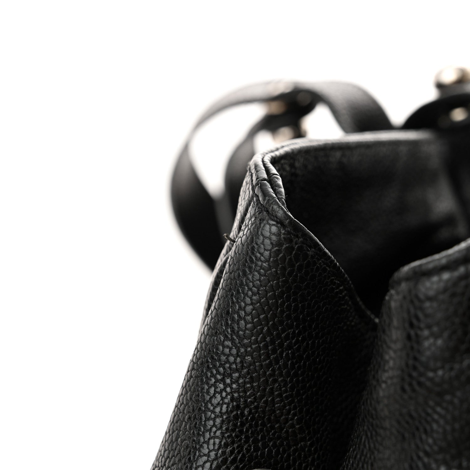 Chanel Glazed Caviar Reissue Double Pocket In The City Tote Black 12 of 13