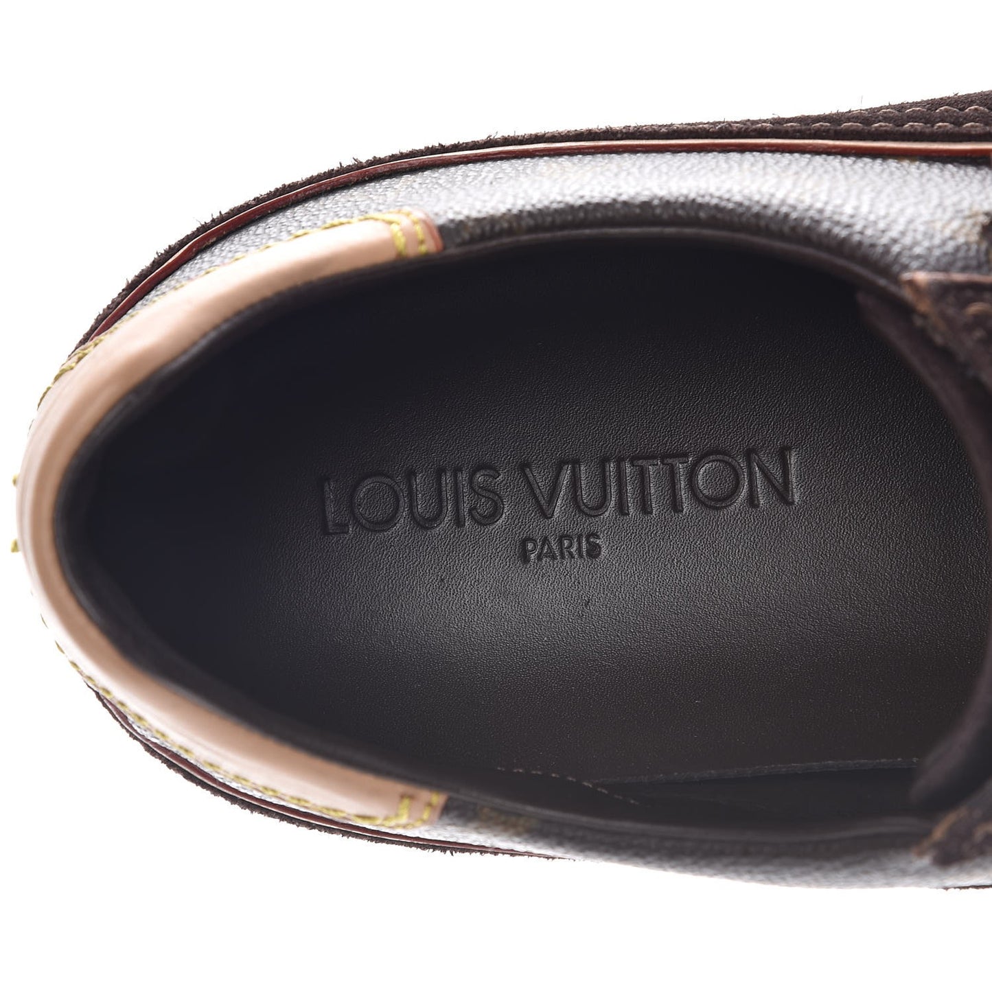 Suede Monogram Speeding Velcro Sneakers 8.5