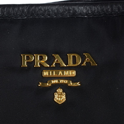Prada Tessuto Nylon Vitello Daino Tote Nero Black 5 of 10