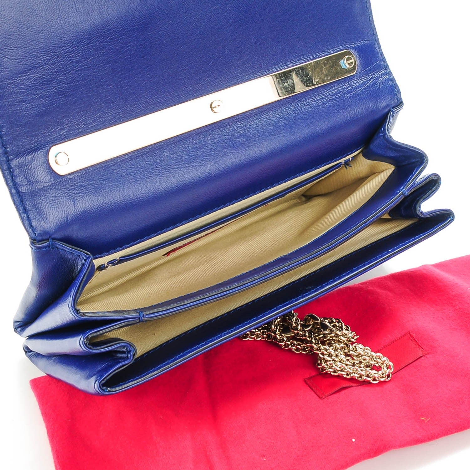 Valentino Garavani Nappa Va Va Voom Shoulder Bag Blue China 6 of 7