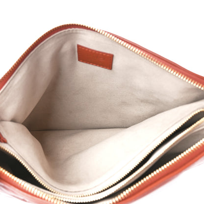 Louis Vuitton Lambskin Embossed Monogram Coussin PM Terracotta Brown 6 of 12