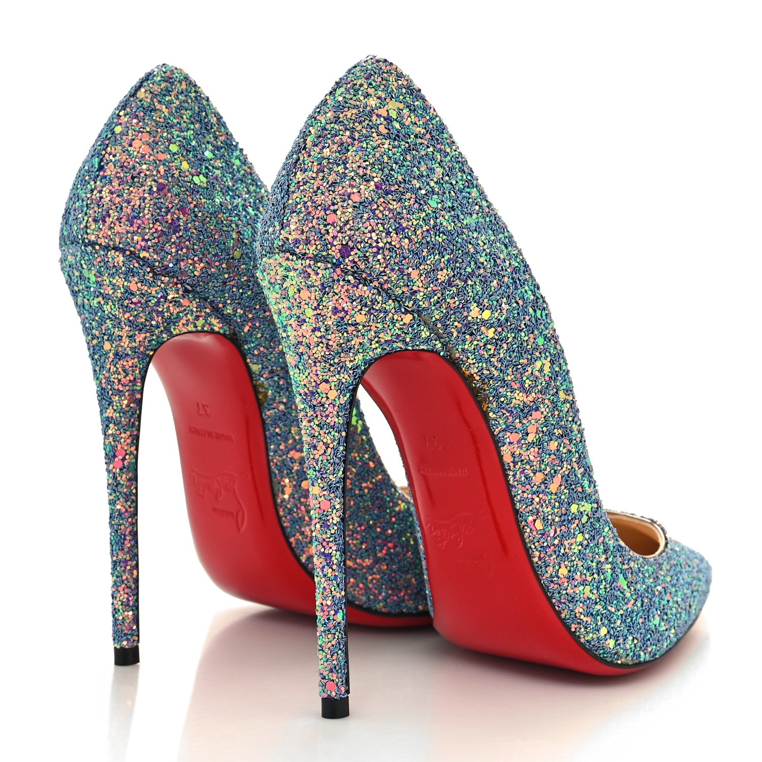 Christian Louboutin Glitter So Kate Dragonfly 120 Pumps 37 China Blue 4 of 7